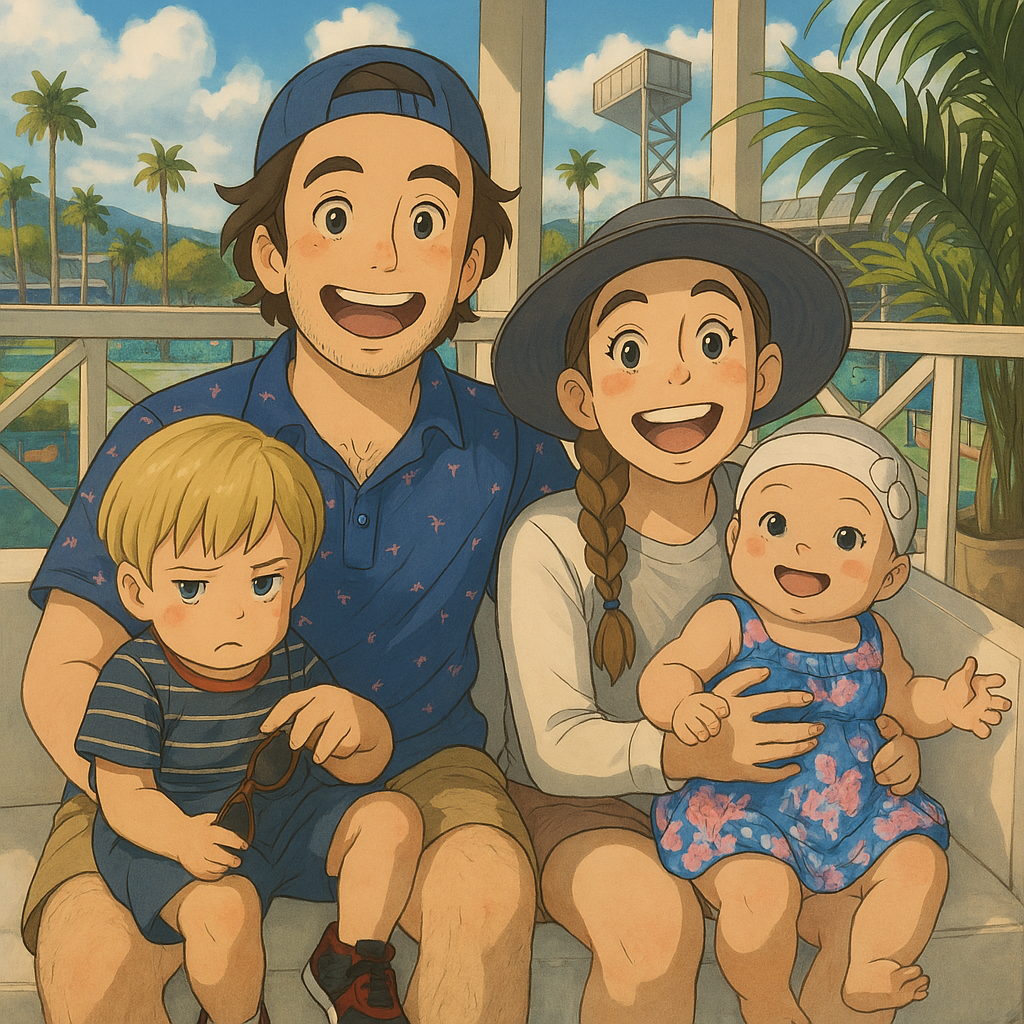 Shane with his family